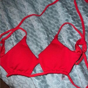 Zaful Vibrant Red Bikini Top